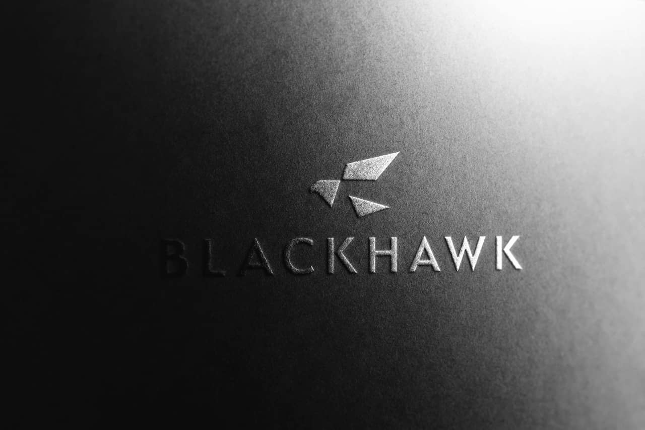 project blackhawk logo on black