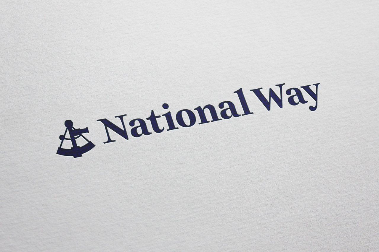 project nationalway logo on paper
