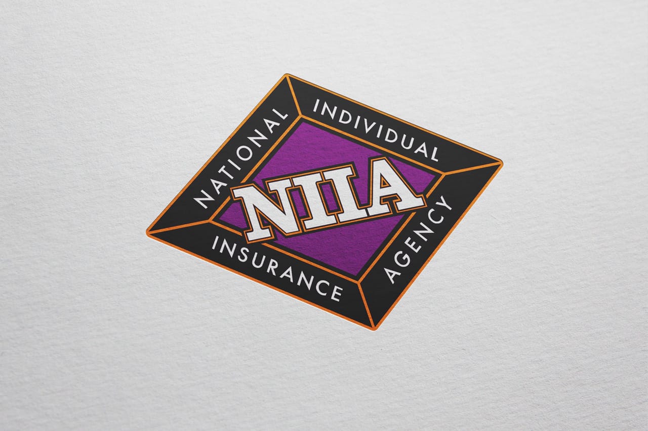 project niia logo on paper